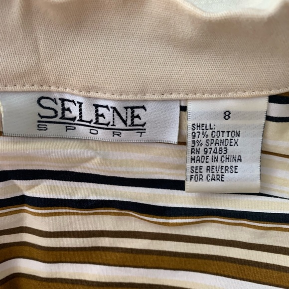 Canvas jacket w/striped collar and cuffs - Picture 5 of 5